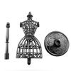JCBIZ 5pcs Doll Clothes Model Rack Black 220mm Hollow Art Model Frame Clothes Gown Display Mini Mannequin Model for Doll Toy Display view 2