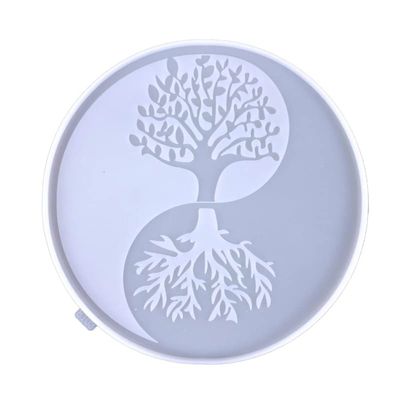 Wall-Hanging Decoration Silicone Mold Tree-of-Life and Moon Wall Art Silicone Molds Epoxy Resin Casting Molds for DIY Tree-of-Life Silicone Mold Resin Large