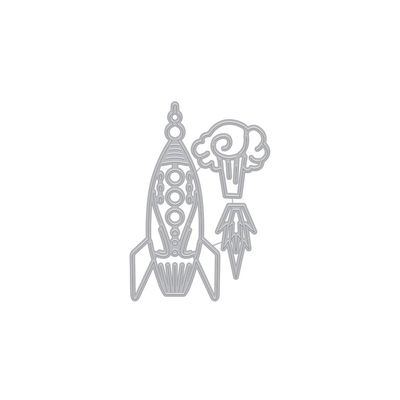 Hero Arts DF100 Space Rocket Fancy Dies Steel Die Set