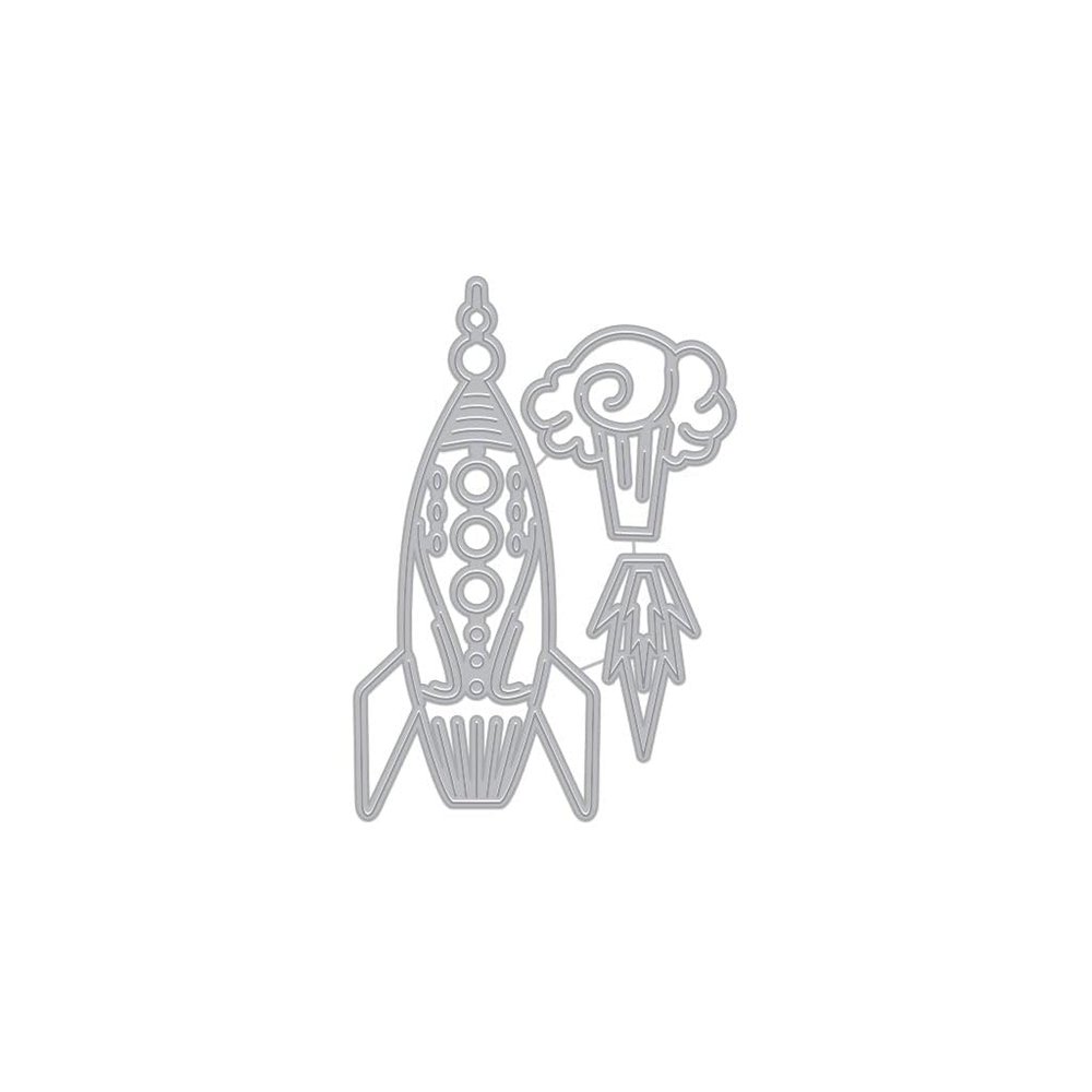 Hero Arts DF100 Space Rocket Fancy Dies Steel Die Set