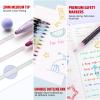 Banral Double Line Outline Pens Shimmer Markers, 36 Colors Metallic Glitter Outliner Pen Set for Art Crafts view 3