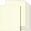 Ohuhu Cream-Colored Cardstock Paper, 100 Sheets - 8.5" x 11" Heavyweight 80 lb/216 gsm Card Stock for Crafts and DIY Card Making view 1
