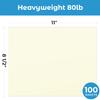 Ohuhu Cream-Colored Cardstock Paper, 100 Sheets - 8.5" x 11" Heavyweight 80 lb/216 gsm Card Stock for Crafts and DIY Card Making view 2