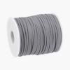 uxcell Suede Cord, 49.21 Yards 2.6mm Flat Leather Thread String for Purse Handbag Shoelace DIY Crafts Bracelet Making, Dark Gray 1 Roll view 1