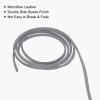 uxcell Suede Cord, 49.21 Yards 2.6mm Flat Leather Thread String for Purse Handbag Shoelace DIY Crafts Bracelet Making, Dark Gray 1 Roll view 4