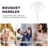 2 Sets Bridal Bouquet Holders Wedding Floral Handle Lace Bride Bouquet Arrangement Supplies view 2
