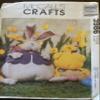 McCall's 3986 16 inch Stuffed Bunny and 7 inch Chick Sewing Pattern view 1