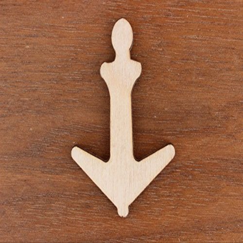 Anchor Wood 1/8 x 1 PKG 25 Laser Cut Wooden Anchor by Woodnshop