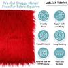 Ice Fabrics Faux Fur Fabric Squares - 10x10 Inches Pre-Cut Craft Fur - Shaggy Mohair Fabric for Costumes, Apparel, Rugs, Pillows, Decorations and More - Light Brown - 10"x10" view 2