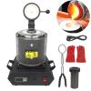 GIZMIT 1750W Gold Melting Furnace, 1150 Electric Digital Melting Furnace Machine with Graphite Crucible Gold, Silver, Copper and Aluminum Smelter Casting Refining Kiln Tools,2kg-Black with Network view 1