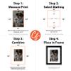 Craig Frames B222 Pre-Cut Mat Board for 8.5X14 Print, 12X18, Smooth White view 2