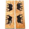 Buffalo Horn Handle Scales - (Unique Elephant II Graphic) - (Black/Brown/Tan) - (5.0 x 1.50 x 0.187) view 1