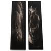 Buffalo Horn Handle Scales - (Flat Top) - (Black/White) - (5.0 x 1.50 x 0.25) view 1