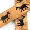 Buffalo Horn Handle Scales - (Unique Donkey Graphic) - (Black/Brown/Tan) - (5.0 x 1.50 x 0.187) view 3