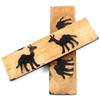 Buffalo Horn Handle Scales - (Unique Camel Graphic) - (Black/Brown/Tan) - (4.50 x 1.25 x 0.187) view 2