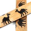 Buffalo Horn Handle Scales - (Unique Camel Graphic) - (Black/Brown/Tan) - (4.50 x 1.25 x 0.187) view 3