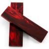 Buffalo Horn Handle Scales - (Flat Top) - (Wine Red) - (4.50 x 1.25 x 0.25) view 2