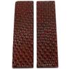 Buffalo Horn Handle Scales - (Standard Jigged) - (Wine Red) - (4.50 x 1.25 x 0.25) view 1