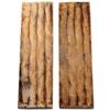 Buffalo Horn Handle Scales - (Bark Jigged) - (Antique Brown) - (4.50 x 1.25 x 0.25) view 1