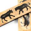 Buffalo Horn Handle Scales - (Unique Wolf Graphic) - (Black/Brown/Tan) - (5.0 x 1.50 x 0.25) view 3