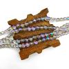 Dowarm 150PCS 6MM Round Crystal Glass Beads for Jewelry Making, Faceted Crystal Beads for Crafts Bracelet Wind Chimes Suncatcher, #5003 Crystal Rondelle Spacer Beads, Loose Gemstones, Purple Colorized view 3