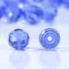 Dowarm 150PCS 6MM Round Crystal Glass Beads for Jewelry Making, Light Blue Faceted Crystal Beads for Crafts Bracelet Wind Chimes Suncatcher, #5003 Crystal Rondelle Spacer Beads, Loose Gemstones view 2