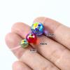 Dowarm 10MM Round Crystal Beads for Jewelry Making, Light Green Faceted Crystal Glass Beads for Crafts Bracelet Wind Chimes Suncatcher, #5003 Rondelle Spacer Beads, Loose Gemstones, 50PCS view 3