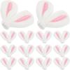 Amosfun 20Pcs Plush Rabbit Ear Hairpin Accessories Mini Bunny Ear Clips Hairpins DIY Accessories for Women Girls Hair Clips Decor Craft Supplies view 1