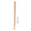 Tyenaza Embroidery Needles, Embroidery Needles Ergonomic Design Beech Wooden Nonslip Handle DIY Crochet Hook with 3 Needles for Sewing Embroidery view 1