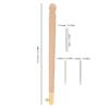 Tyenaza Embroidery Needles, Embroidery Needles Ergonomic Design Beech Wooden Nonslip Handle DIY Crochet Hook with 3 Needles for Sewing Embroidery view 2