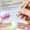 Tyenaza Embroidery Needles, Embroidery Needles Ergonomic Design Beech Wooden Nonslip Handle DIY Crochet Hook with 3 Needles for Sewing Embroidery view 4