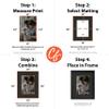 Craig Frames B404 Pre-cut Mat Board for 14x18 Print, 20x24, Textured Black view 2