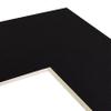 Craig Frames B221 Pre-cut Mat Board for 11x14 Print, 14x18, Smooth Black view 1
