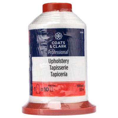 Coats & Clark Professional Upholstery Thread, 1500 yds, White