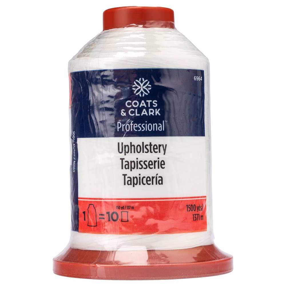 Coats & Clark Professional Upholstery Thread, 1500 yds, White