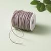 FASHEWELRY 54.68 Yards Hollow Pipe Rubber Cords 2mm Rubber Hollow Tube Cords Tubing Knitting Barber Cord with 1mm Hole for Knitting Projects (Gray) view 2