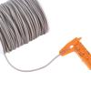 FASHEWELRY 54.68 Yards Hollow Pipe Rubber Cords 2mm Rubber Hollow Tube Cords Tubing Knitting Barber Cord with 1mm Hole for Knitting Projects (Gray) view 4