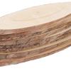 10 PCS Oval Wood Slices, Length 12 Inch and Width 3.9-4.7 Inch Craft Wooden Slices, Unfinished Wood Slices for DIY Wedding view 4