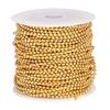 1/8" 3.2mm Ball Chain Solid Brass 50' Spool with 50 Pack of Connectors view 2