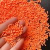 EHOPE 50g Fake Sprinkles Resin Sprinkles Fake Candy Sprinkles Clay Sprinkles Polymer Sprinkles Polymer Clay Slices for Nail Art DIY Crafts Cake Phone Case(5-Orange) view 2