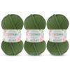 3 Pack Velvet Yarn for Crocheting - Chenille Yarn, 132 Yards Amigurumi Yarn, Fluffy Yarn, Plush Yarn, Baby Blanket Yarn for Crocheting, Size 6 view 1