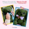 3 Pack Velvet Yarn for Crocheting - Chenille Yarn, 132 Yards Amigurumi Yarn, Fluffy Yarn, Plush Yarn, Baby Blanket Yarn for Crocheting, Size 6 view 4