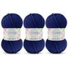 3 Pack Velvet Yarn for Crocheting - Chenille Yarn, 132 Yards Amigurumi Yarn, Fluffy Yarn, Plush Yarn, Baby Blanket Yarn for Crocheting, Size 6 view 1