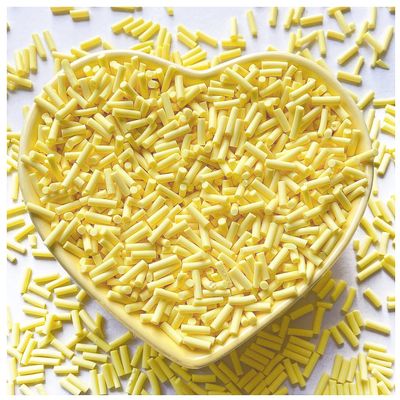 EHOPE 50g Fake Sprinkles Resin Sprinkles Fake Candy Sprinkles Clay Sprinkles Polymer Sprinkles Polymer Clay Slices for Nail Art DIY Crafts Cake Phone Case(8-Yellow