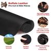 European Leather Work Buffalo Hide 8-10 oz (3-4mm) | Pre-Cut Size: 12"x48" | Black - Full Grain Leather for Tooling, Stamping, Molding, Engraving view 3