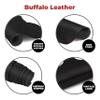 European Leather Work Buffalo Hide 8-10 oz (3-4mm) | Pre-Cut Size: 12"x48" | Black - Full Grain Leather for Tooling, Stamping, Molding, Engraving view 4