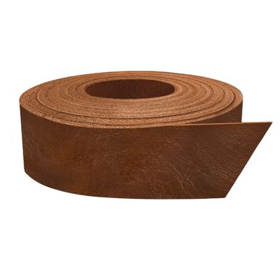 European Leather Works - Buffalo Belt Blanks 8-10 oz (3-4mm) Size: 10"x50" (25.4x127cm) - Antinque Mahogany Color Full Grain Leather Belt Straps/Strips for Tooling, Holsters