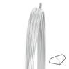 WireJewelry 8 Gauge Half Round Dead Soft Argentium .940 Silver Wire - 25 Feet view 1