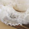 HZLXF1 1M 8cm Wide Embroidery Lace Fabric for Sewing Dress Guipure Crafts Width Tulle Lace Trim Ribbon Straps (Color : Black) view 4