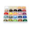 25 Color/Set Leather Sewing Thread Kit Round Waxed Thread 25 Colors Set Bobbin Thread Handmade DIY Braided Rope Bracelet Line (Diameter 0.65MM) view 1